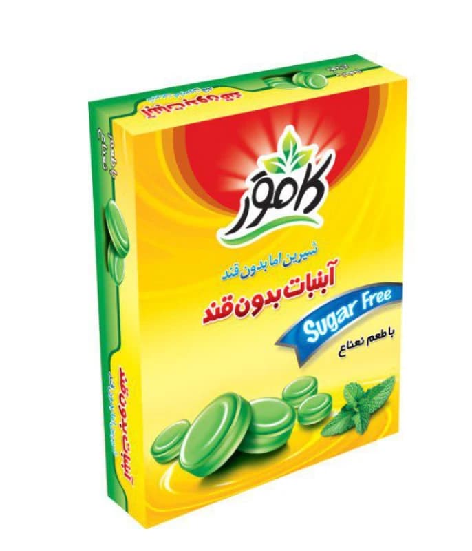 آبنبات نعنایی بدون قند کامور