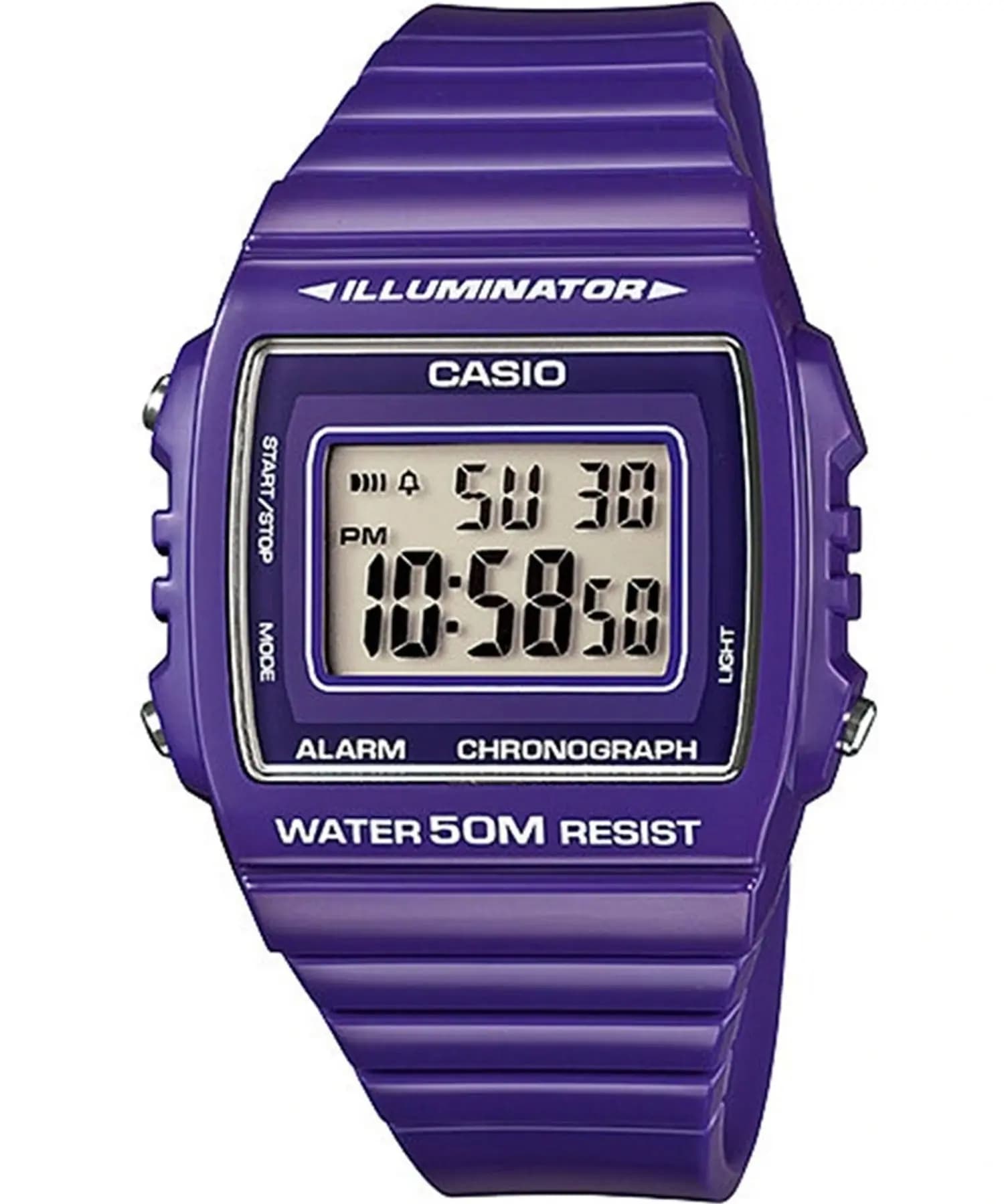 ساعت مچی مردانه و زنانه اصل کاسیو (casio) زیرمجموعه استاندارد مدل W-215H-6AVDF