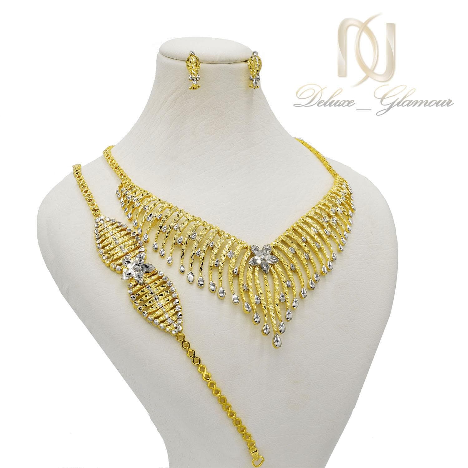 سرویس نقره عروس طرح طلای تراش ns-n463