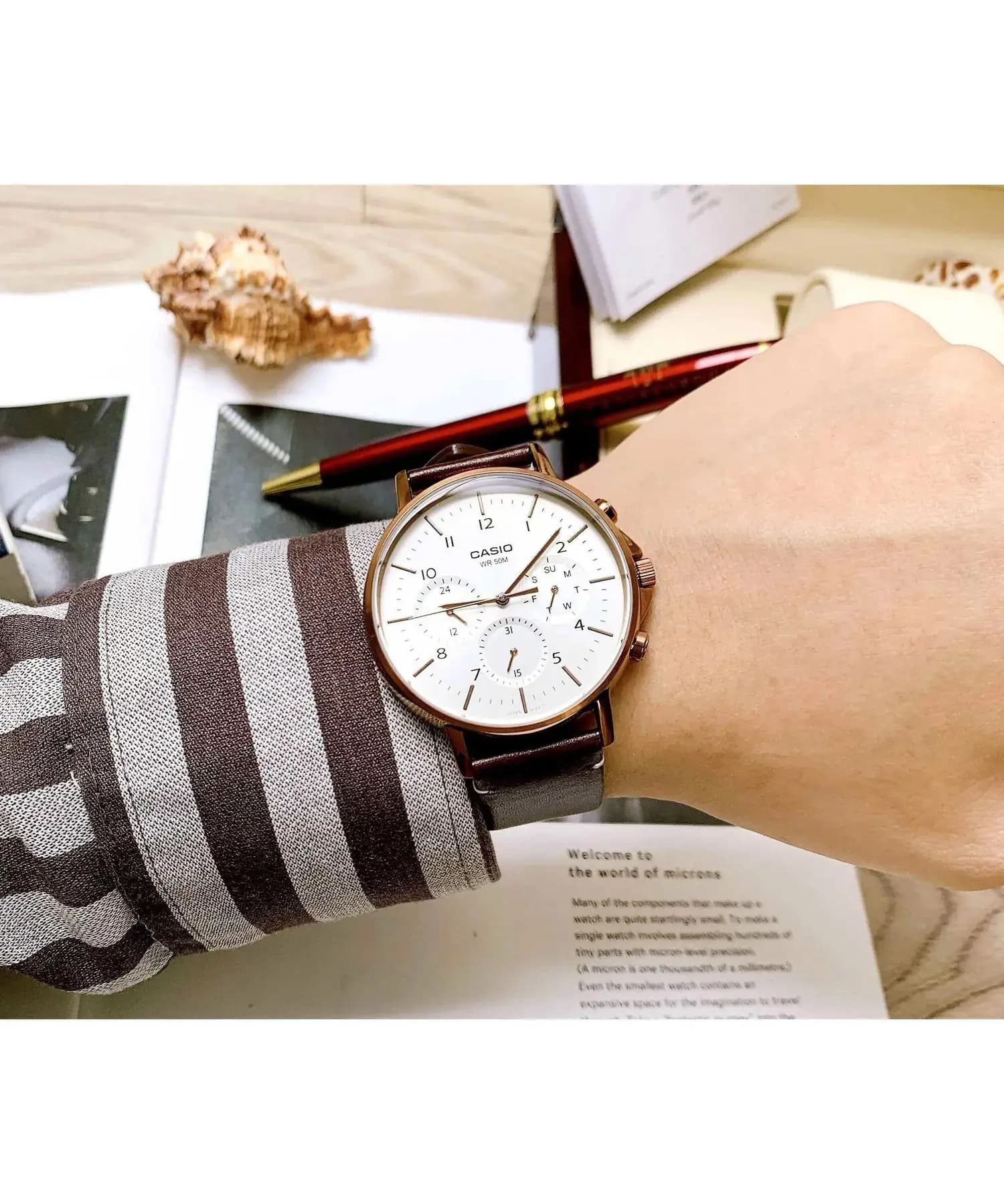 ساعت مچی مردانه اصل کاسیو (casio) زیرمجموعه استاندارد مدل MTP-E321RL-5AVDF — تصویر ۴