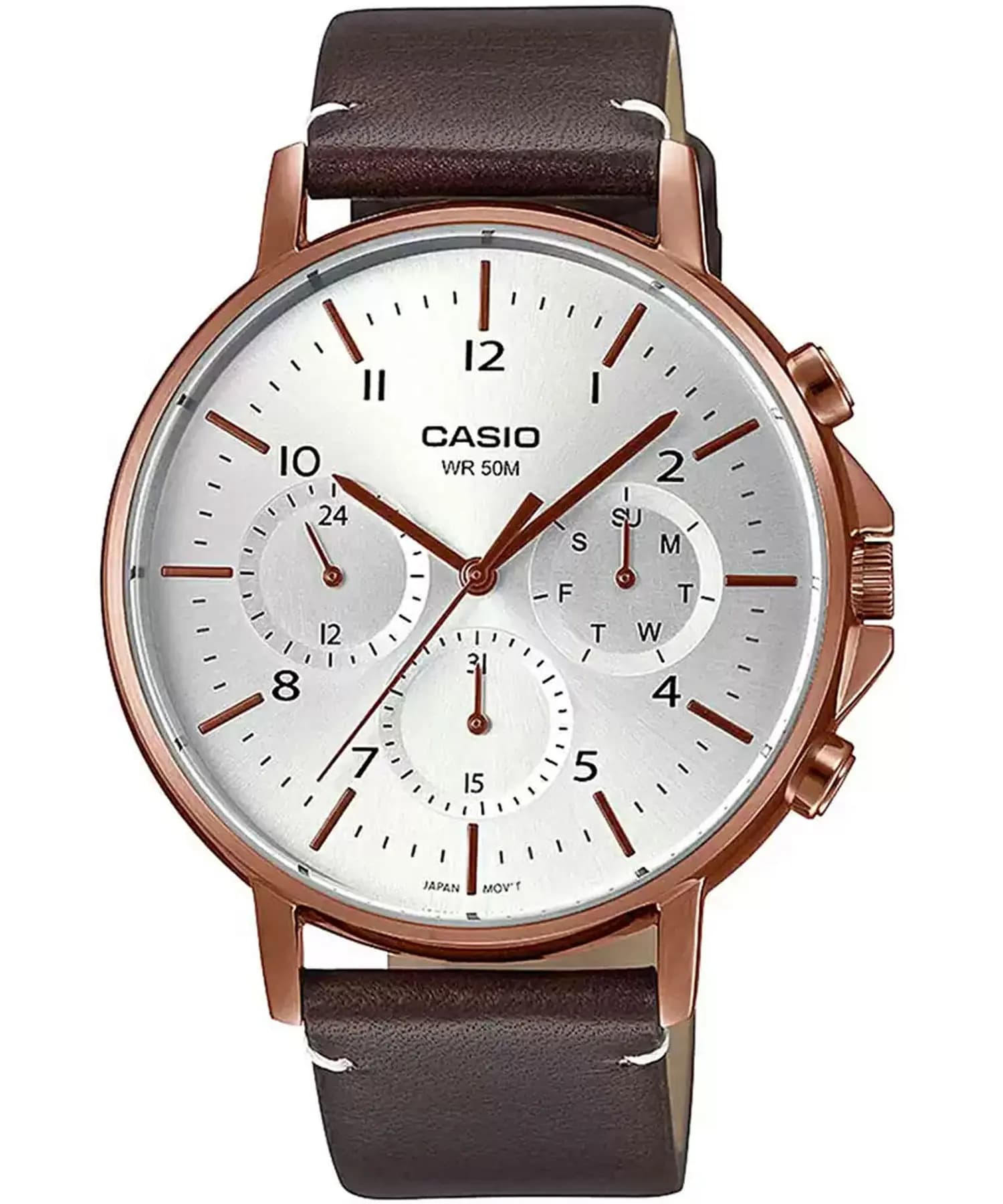 ساعت مچی مردانه اصل کاسیو (casio) زیرمجموعه استاندارد مدل MTP-E321RL-5AVDF
