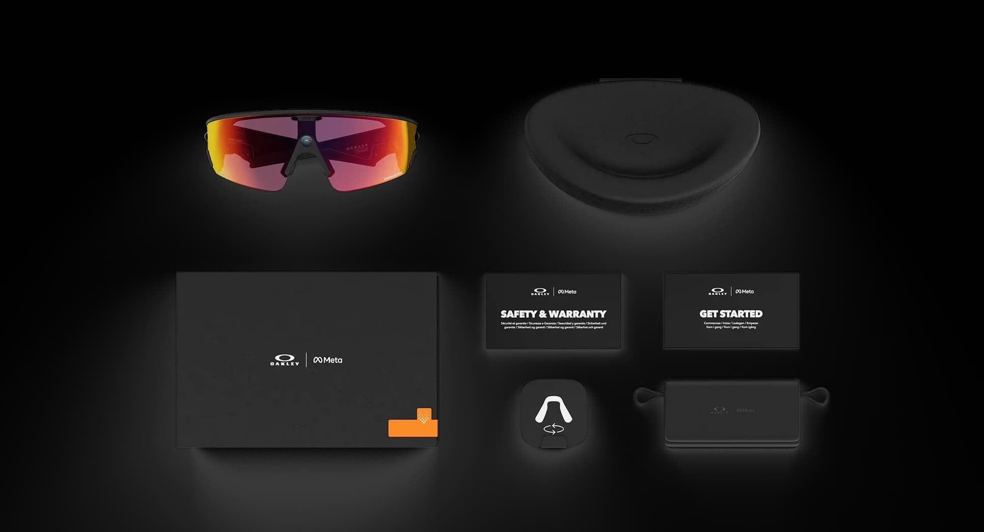 عینک هوشمند Oakley Meta مدل Vanguard فریم مشکی لنز فتوکروم اخگری پرایزم — تصویر ۴