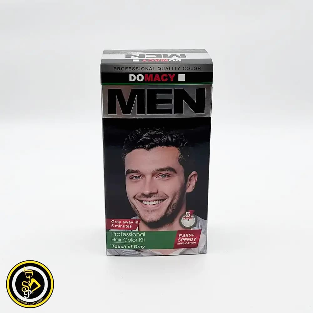 کیت رنگ مو مردانه مشکی دوماسی شماره MF1 — تصویر ۲