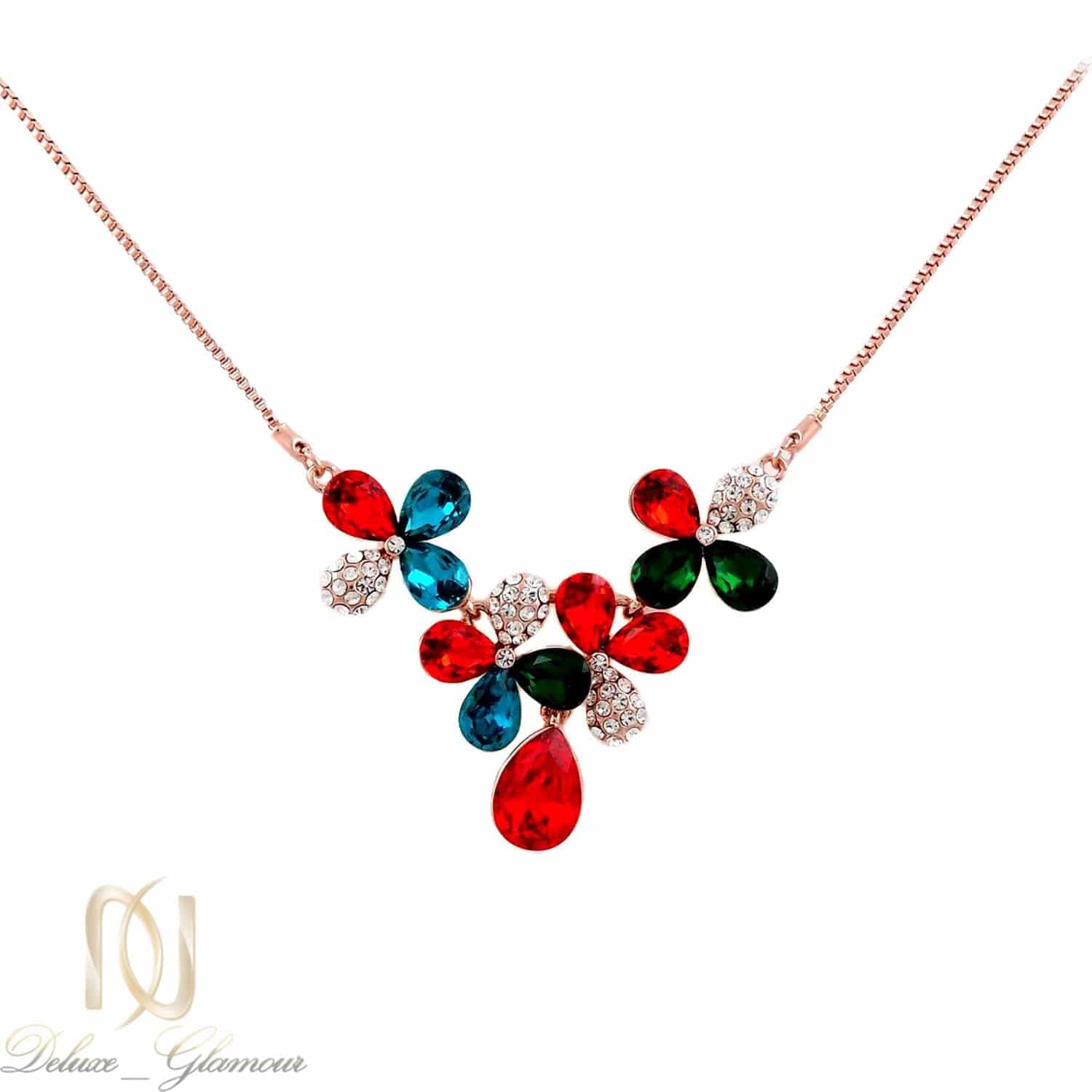 گردنبند دخترانه رزگلد سواروسکی اصل nw-n133