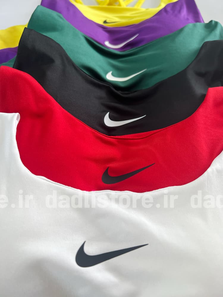 نیمتنه کاپدار ورزشی پشت ضربدری نایکی Nike — تصویر ۵