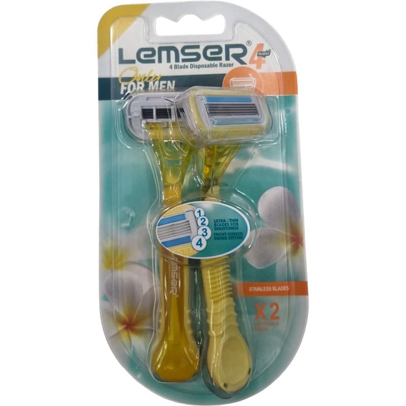 ژیلت تیغ اصلاح چهار لبه دو عددی لمسر — تصویر ۲