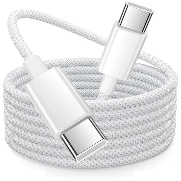 کابل شارژ USB-C اپل مدل 60W-C طول 1 متر، پشتیبانی از توان 60 وات، سازگار با دستگاههای دارای رابط USB-C — تصویر ۳