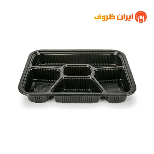 ظرف یکبار مصرف مشکی کد 501 مهرپارسا / کارتن 100 عددی