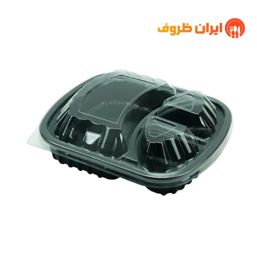ظرف یکبار مصرف مشکی کد 603 مهرپارسا / کارتن 200 عددی — تصویر ۲