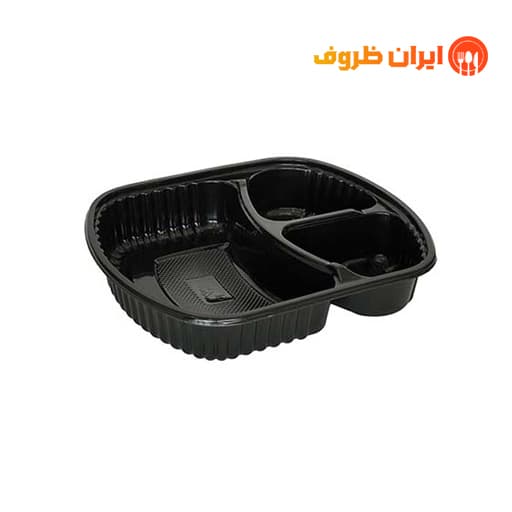 ظرف یکبار مصرف مشکی کد 603 مهرپارسا / کارتن 200 عددی