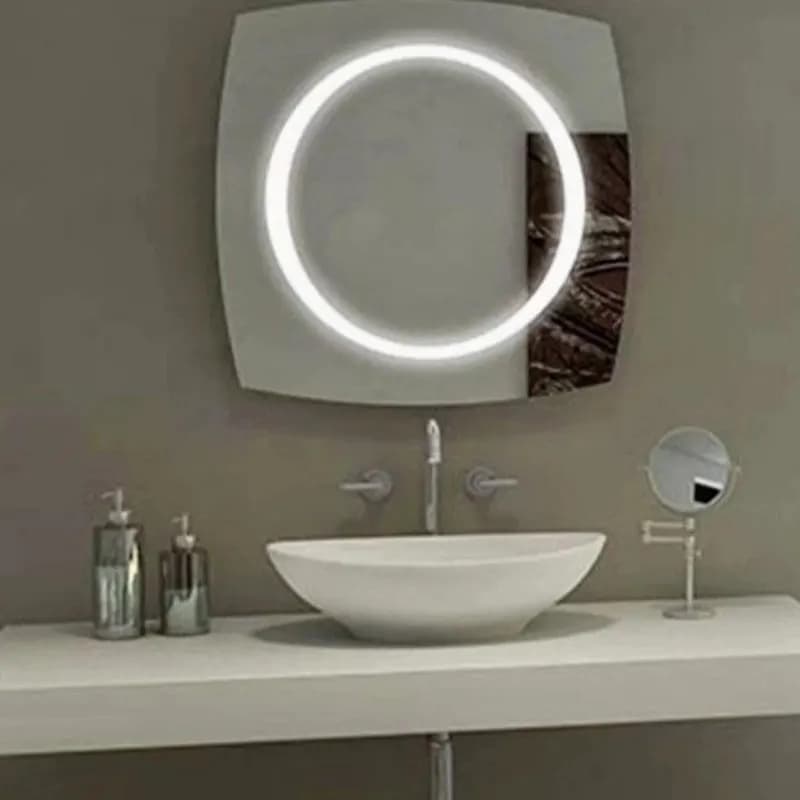 آیینه بک لایت مربع