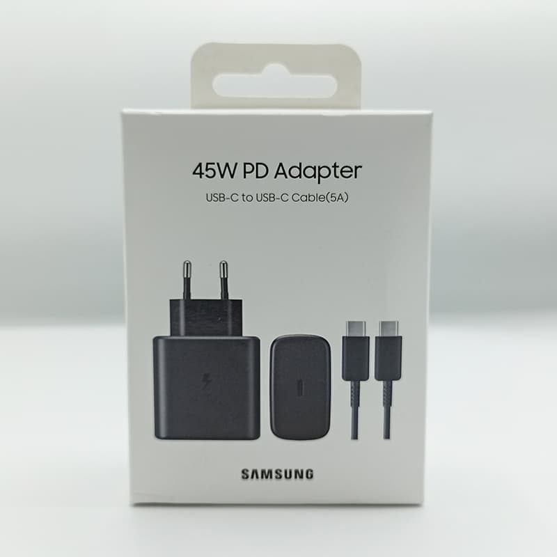 آداپتور شارژر سریع 45 وات سامسونگ مشکی Samsung 45W PD Adapter — تصویر ۳