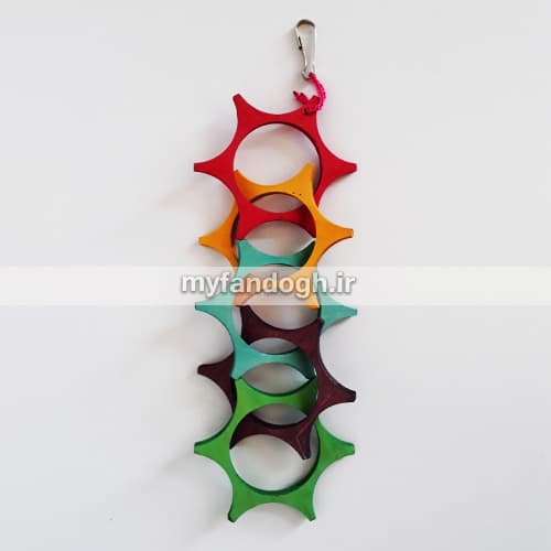 آویز چوبی طوطی سانان کد 2