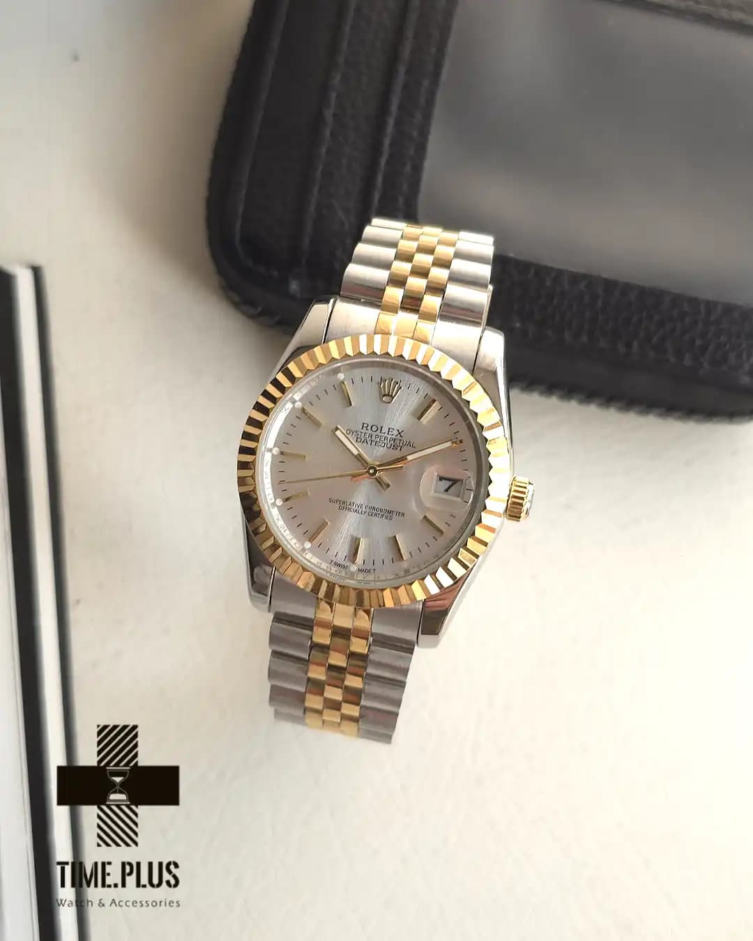 ساعت رولکس مردانه Datejust صفحه نقره ای — تصویر ۴