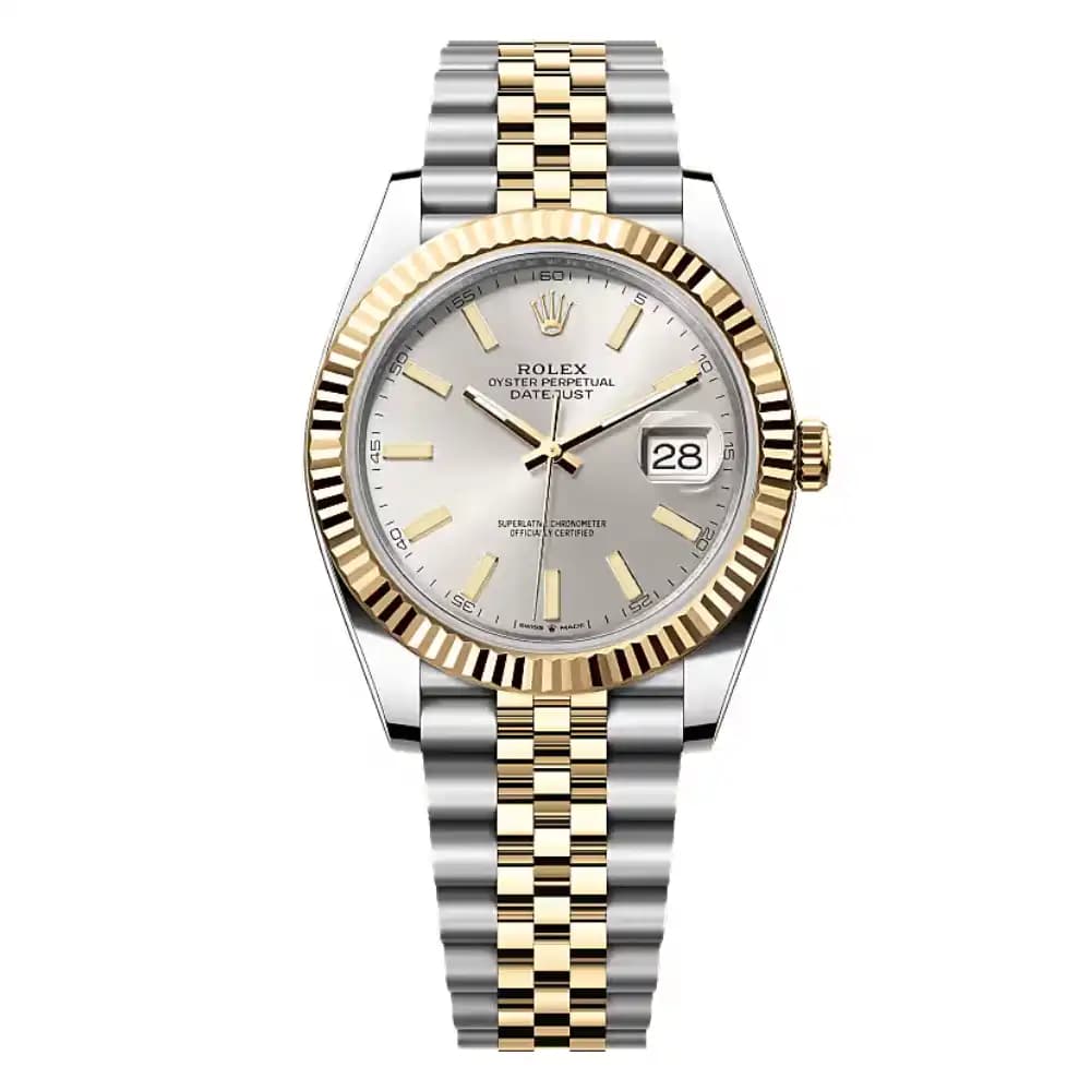 ساعت رولکس مردانه Datejust صفحه نقره ای
