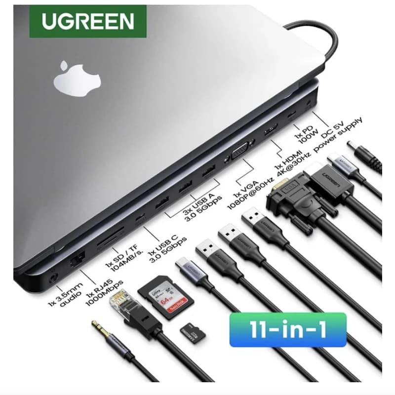 هاب داک استیشن ۱۱ پورت یوگرین مدل CM235-60571 — تصویر ۲