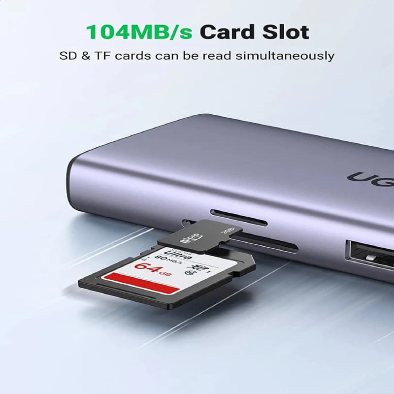 هاب 9 پورت USB-C یوگرین مدل CM490 کد 90119 — تصویر ۳