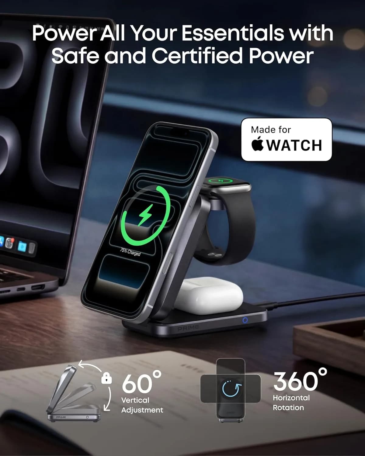 شارژر بی سیم مگنتی انکر MagSafe — تصویر ۲