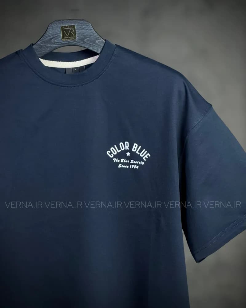تیشرت مردانه باکسی COLOR BLUE — تصویر ۷