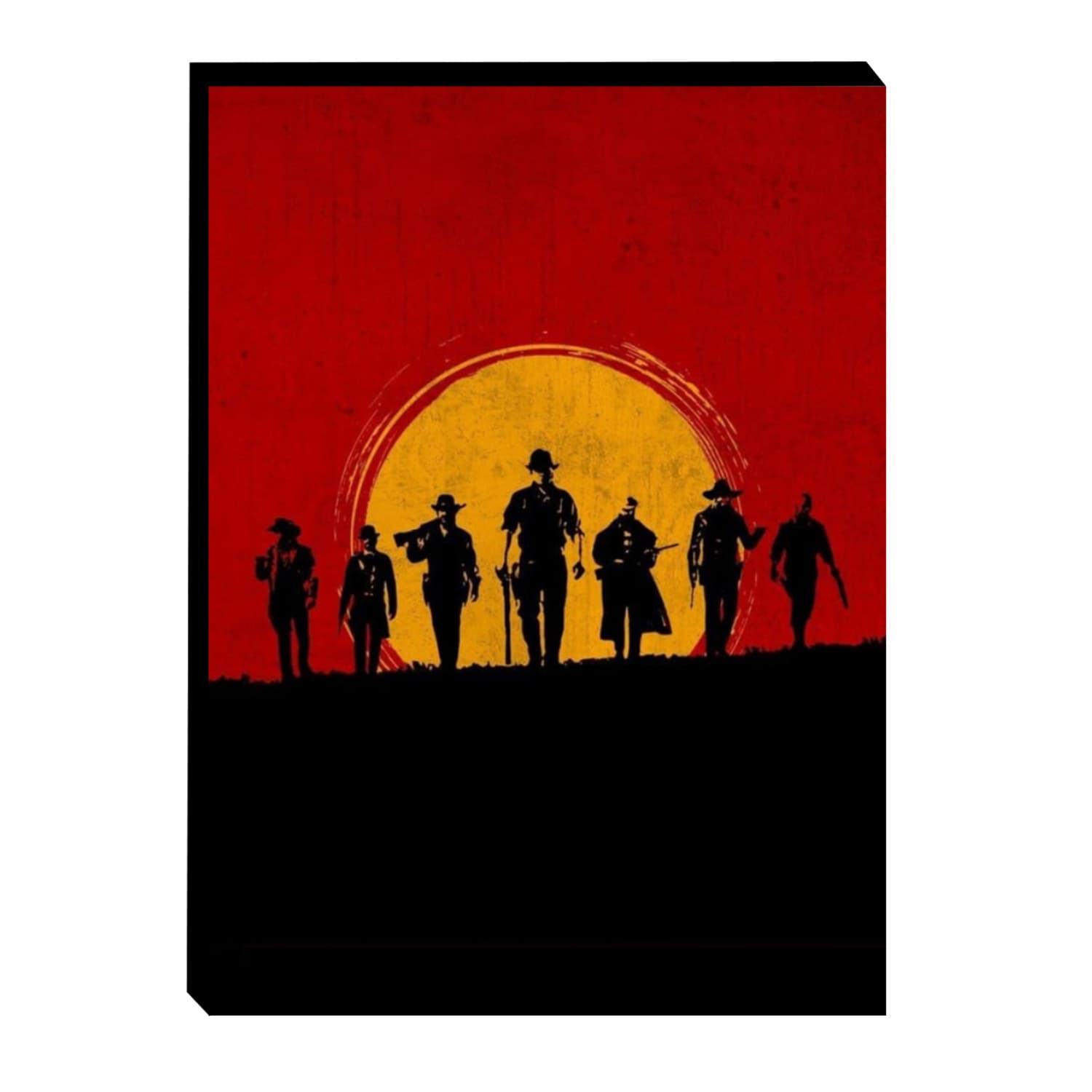 تابلو شاسی چوبی طرح Red Dead کد 87