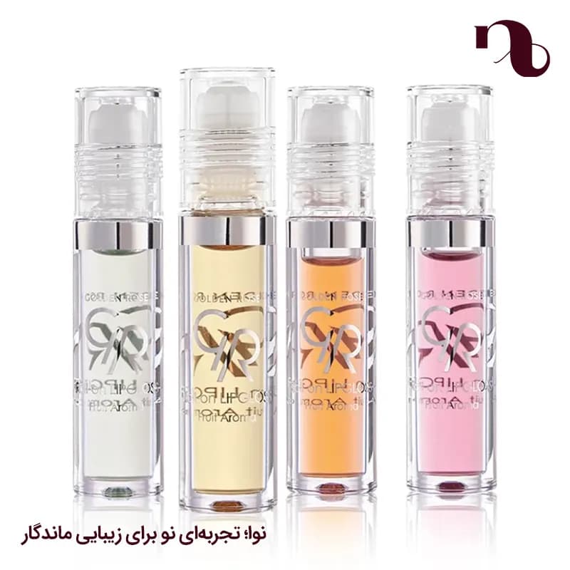 برق لب گلدن رز مدل Roll On