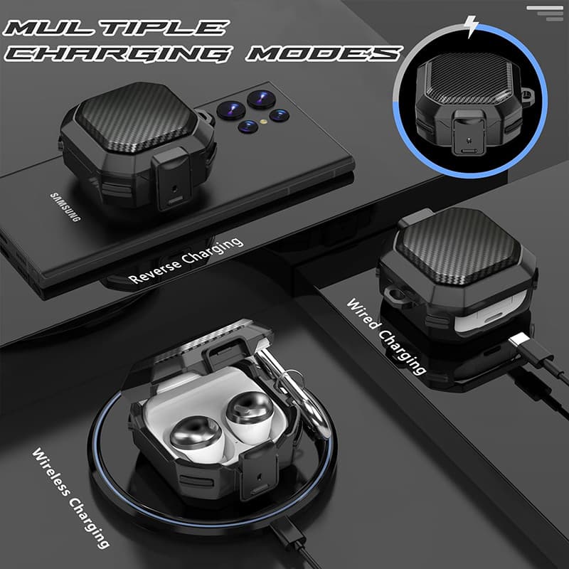 کاور ژنرال کینگ مدل GR-GHOF برای هدفون سامسونگ Galaxy Buds Live / Buds Pro / Buds 2 / Buds 2 Pro — تصویر ۲
