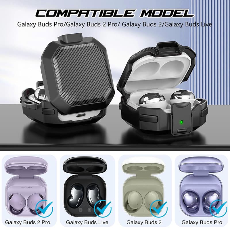 کاور ژنرال کینگ مدل GR-GHOF برای هدفون سامسونگ Galaxy Buds Live / Buds Pro / Buds 2 / Buds 2 Pro — تصویر ۴