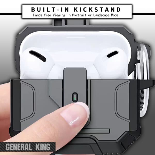 کاور ژنرال کینگ مدل GRDF-Pro مناسب برای کیس اپل Air Pods Pro — تصویر ۴