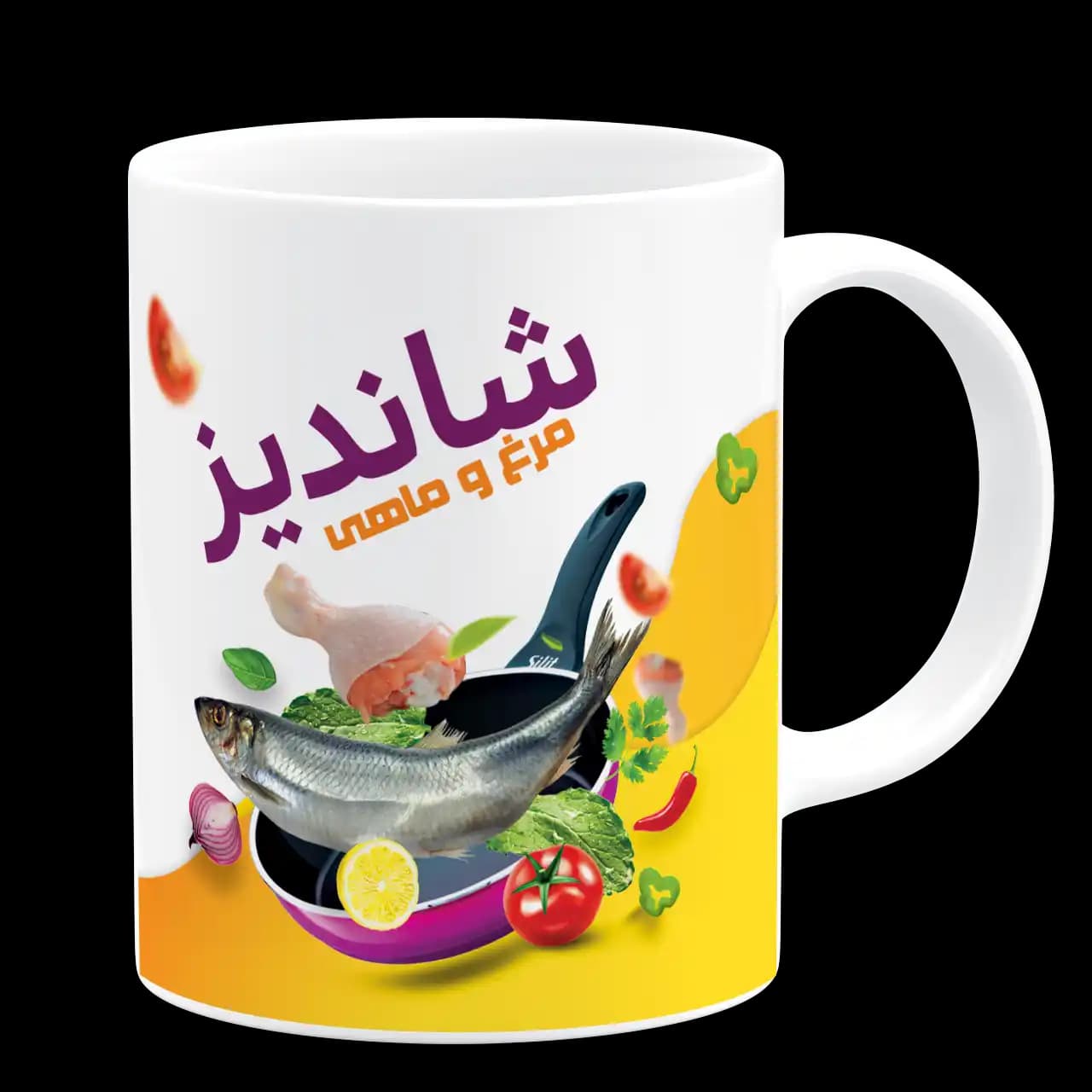 ماگ مرغ و ماهی مدل K 12 — تصویر ۳