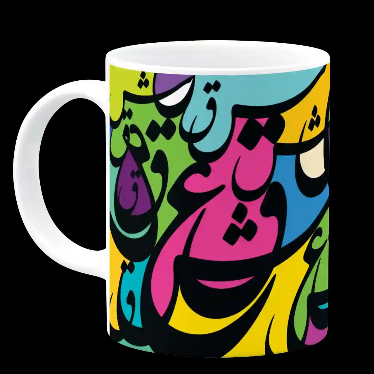 ماگ سیاه مشق عشق مدل J 66 — تصویر ۲
