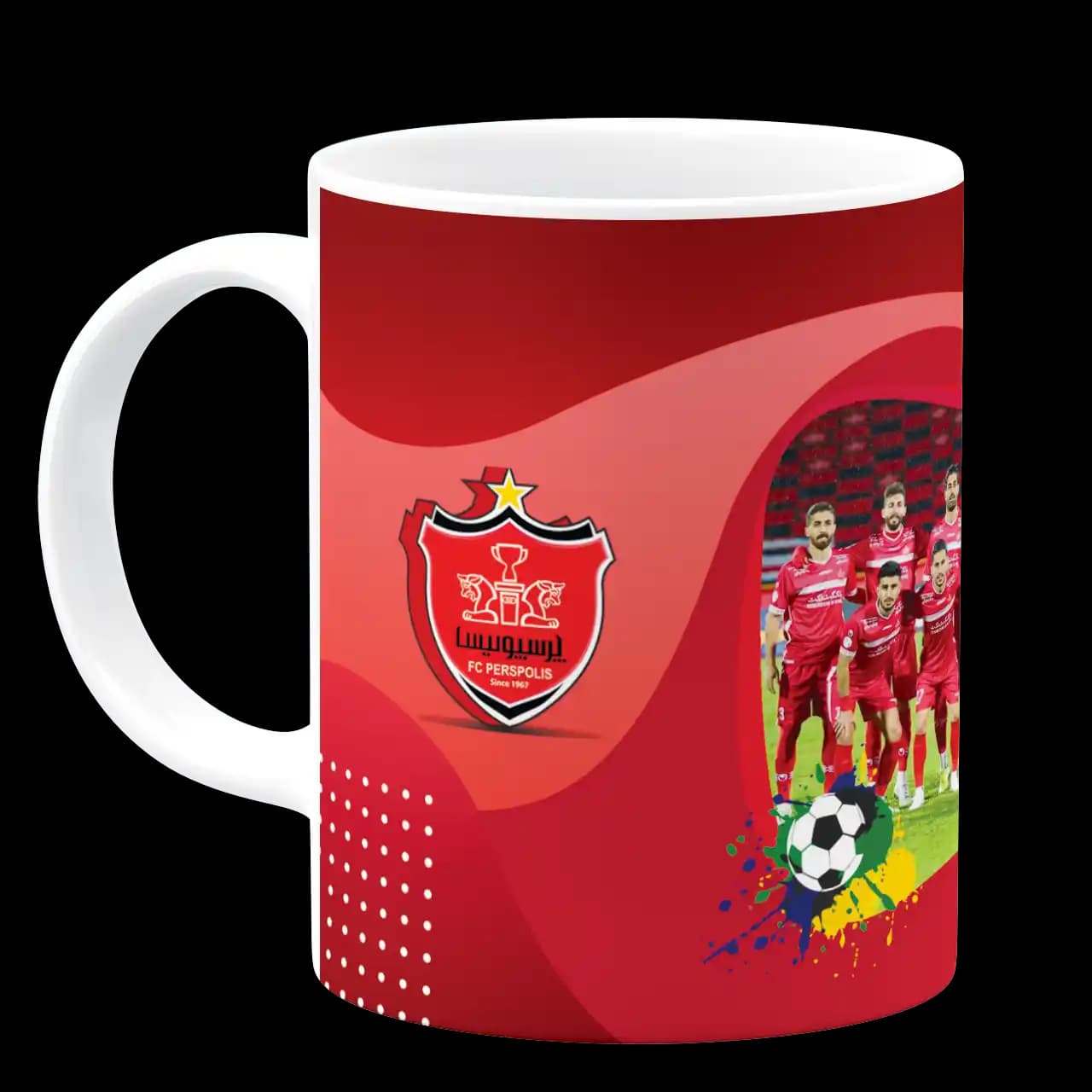 ماگ تیم فوتبال پرسپولیس مدل B 8 — تصویر ۲