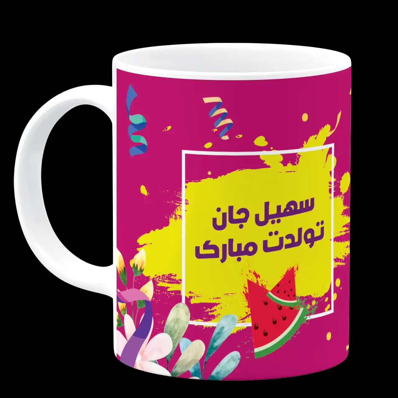 ماگ ماه تولد با عکس و اسم مدل AV 59 — تصویر ۲
