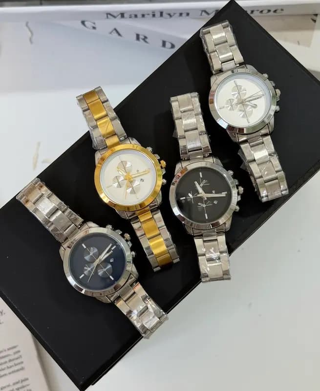 ست ساعت رومانسون طرح کرنو گراف بند استیل — تصویر ۲