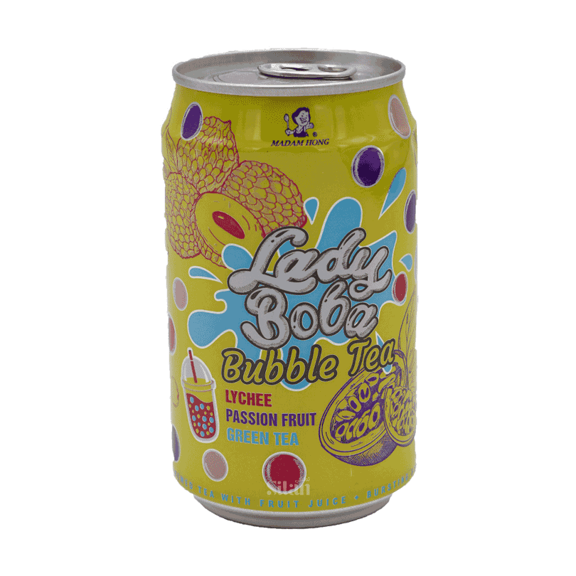 نوشیدنی بابل تی با طعم لیچی و پشن فروت – BUBBLE TEA LYCHEE PASSION FRUIT