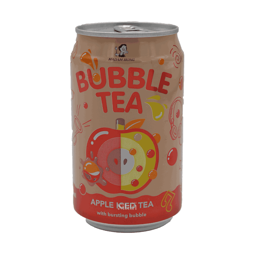 نوشیدنی بابل تی با طعم سیب – BUBBLE TEA APPLE ICED TEA
