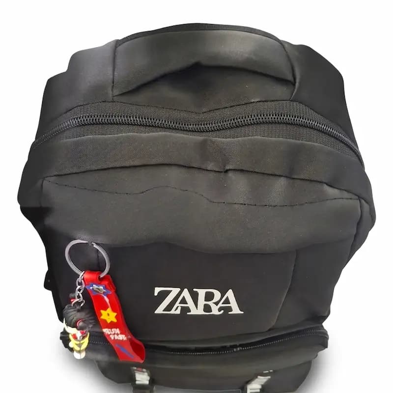 کوله پشتی فانتزی مشکی اسپرت ZARA کد 10264 — تصویر ۴