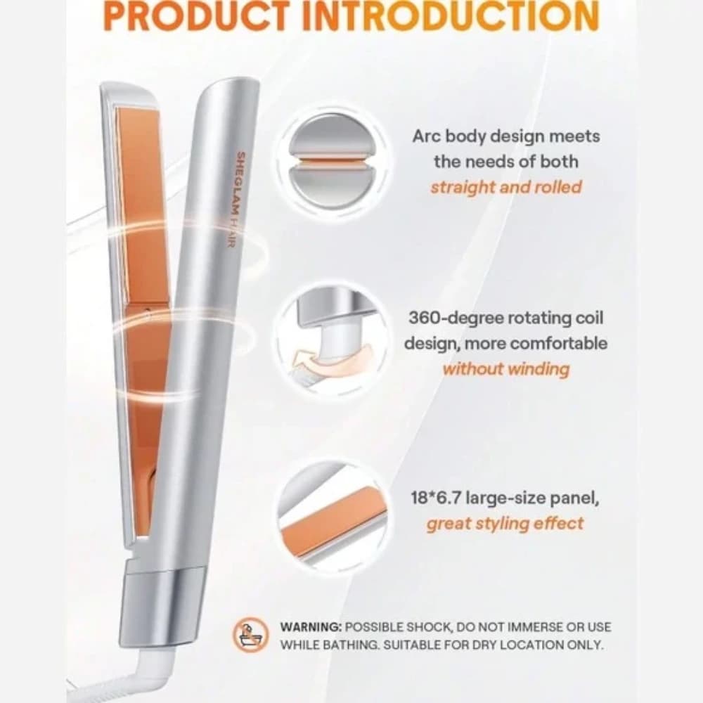 اتو مو شیگلم Sheglam Mini Hair iron — تصویر ۳