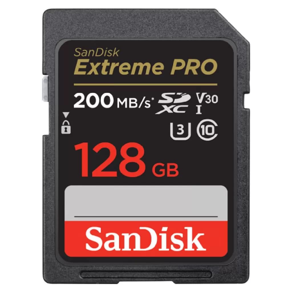 SanDisk SDXC 128G Extreme Pro V30 UHS-I U3 200mbps کارت حافظه سندیسک