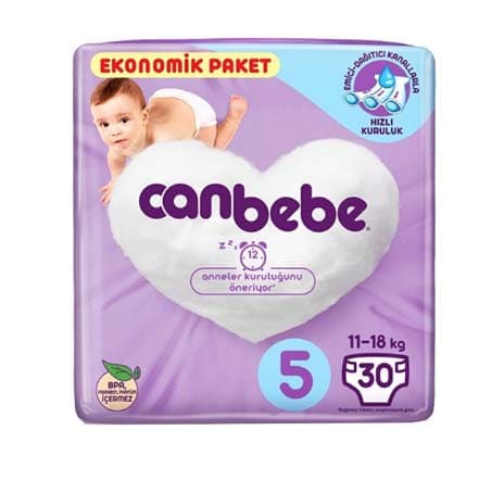 پوشک بچه جان به به سایز 5 مدل اکونومی بسته 30 عددی