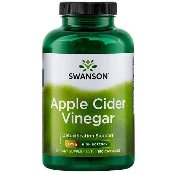 کپسول سرکه سیب سوانسون 1.25 گرم 180 عددی اصل | Swanson Apple Cider Vinegar 1.25g 180 Capsules