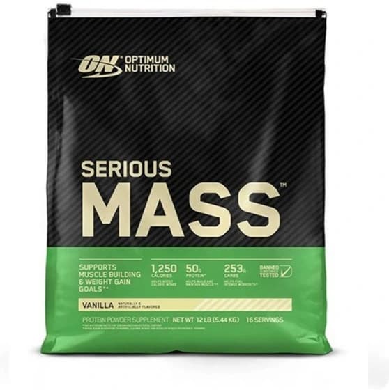 گینر اپتیموم نوتریشن ۵.۴۵ کیلوگرم با کیفیت Optimum Nutrition Serious Mass 5.45kga