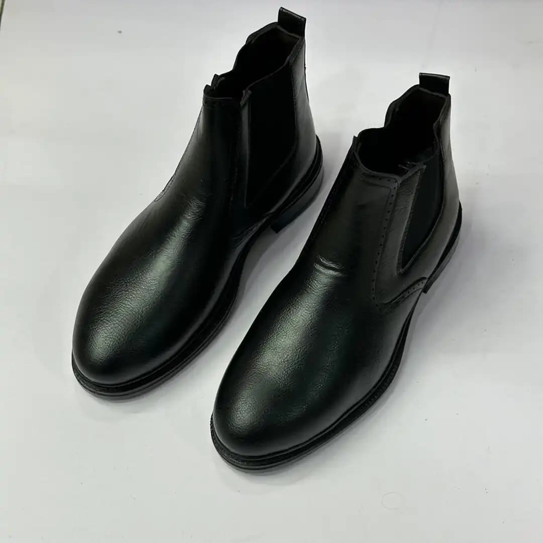 نیم بوت مردانه ساده بغل کشی-کدk1226