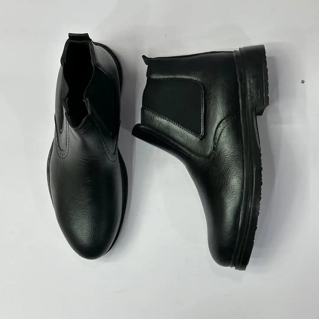 نیم بوت مردانه ساده بغل کشی-کدk1226 — تصویر ۳