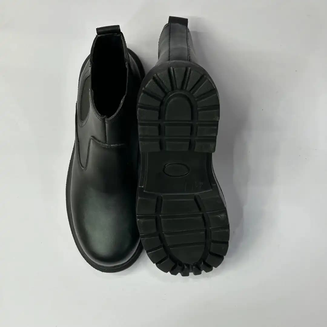 نیم بوت برشکا ساده بغل کش بدون بند-کدk1222 — تصویر ۲