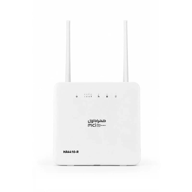 مودم سیم کارتی 4G رومیزی CAT4 همراه اول مدل HA4410-R به همراه سیم‌کارت هدیه و بسته اینترنت اولیه به انتخاب شما
