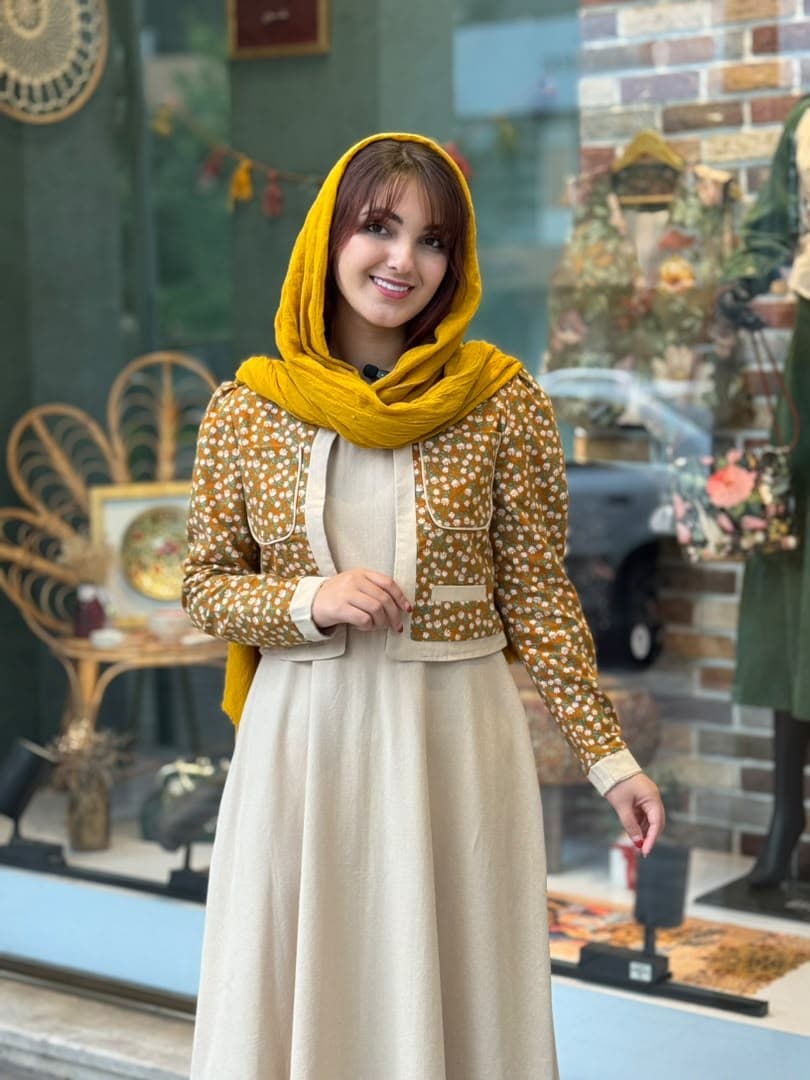 ست پنبه کرم آجری(نارنجی) — تصویر ۵