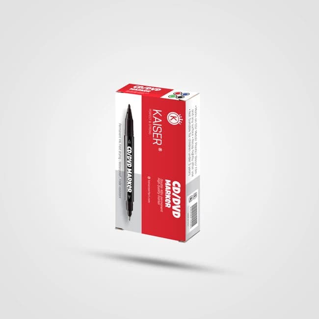 ماژیک CD دو سر آبی کایزر (KAISER) — تصویر ۳