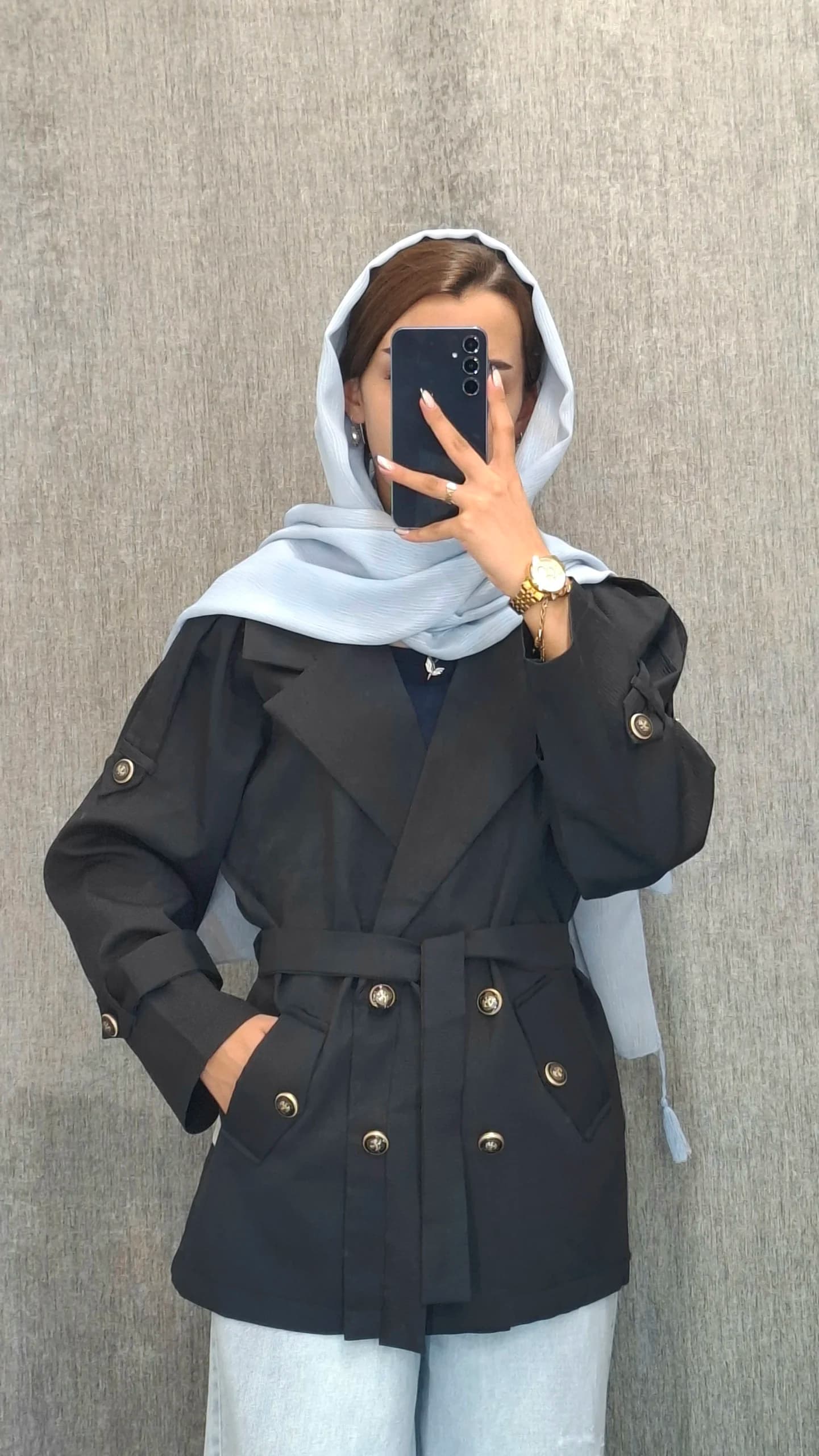 مانتو بارونی کبریتی(زنانه) — تصویر ۴
