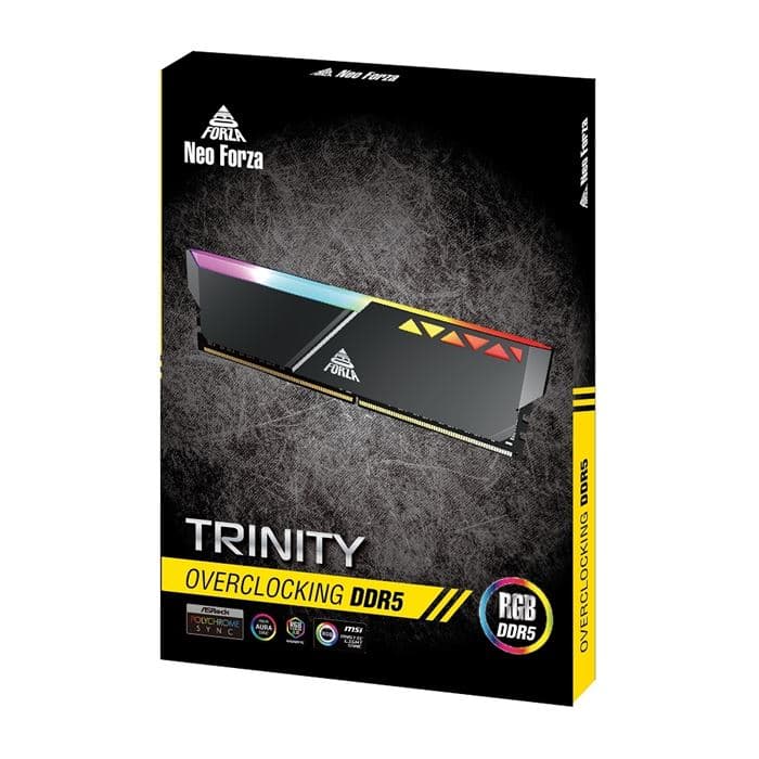 رم کامپیوتر DDR5 تک کاناله 5200 مگاهرتز CL40 نئو فورزا مدل Trinity RGB ظرفیت 16 گیگابایت — تصویر ۲