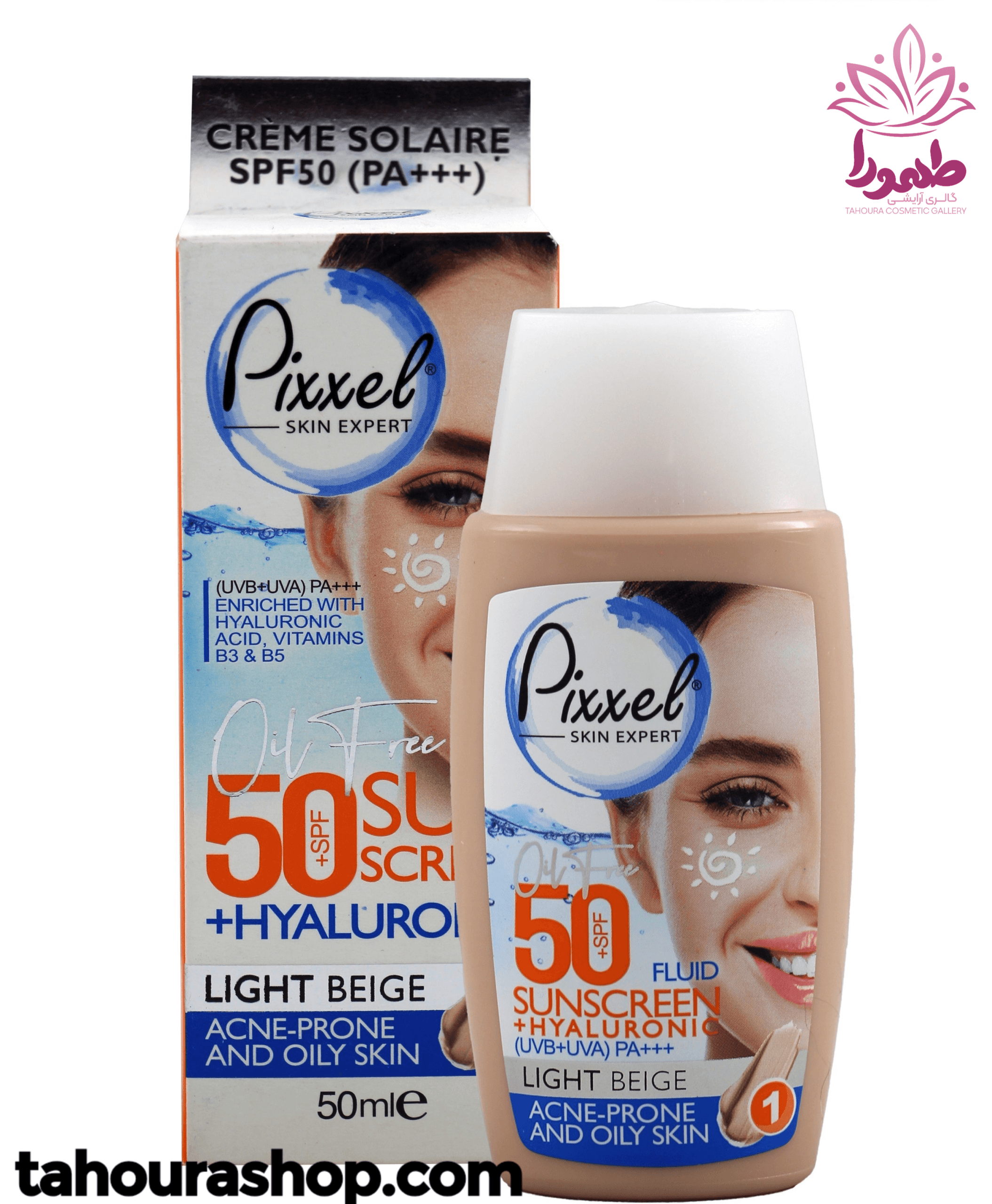 کرم ضدآفتاب رنگی مناسب پوست های چرب و جوشدار با spf50 پیکسل